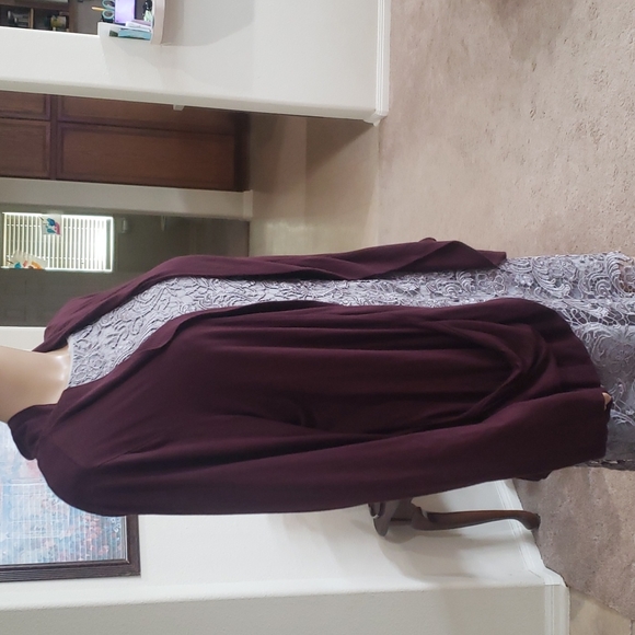 Cold Water Creek L open front draped cardi big slouch pockets sooofffttt - Picture 4 of 8